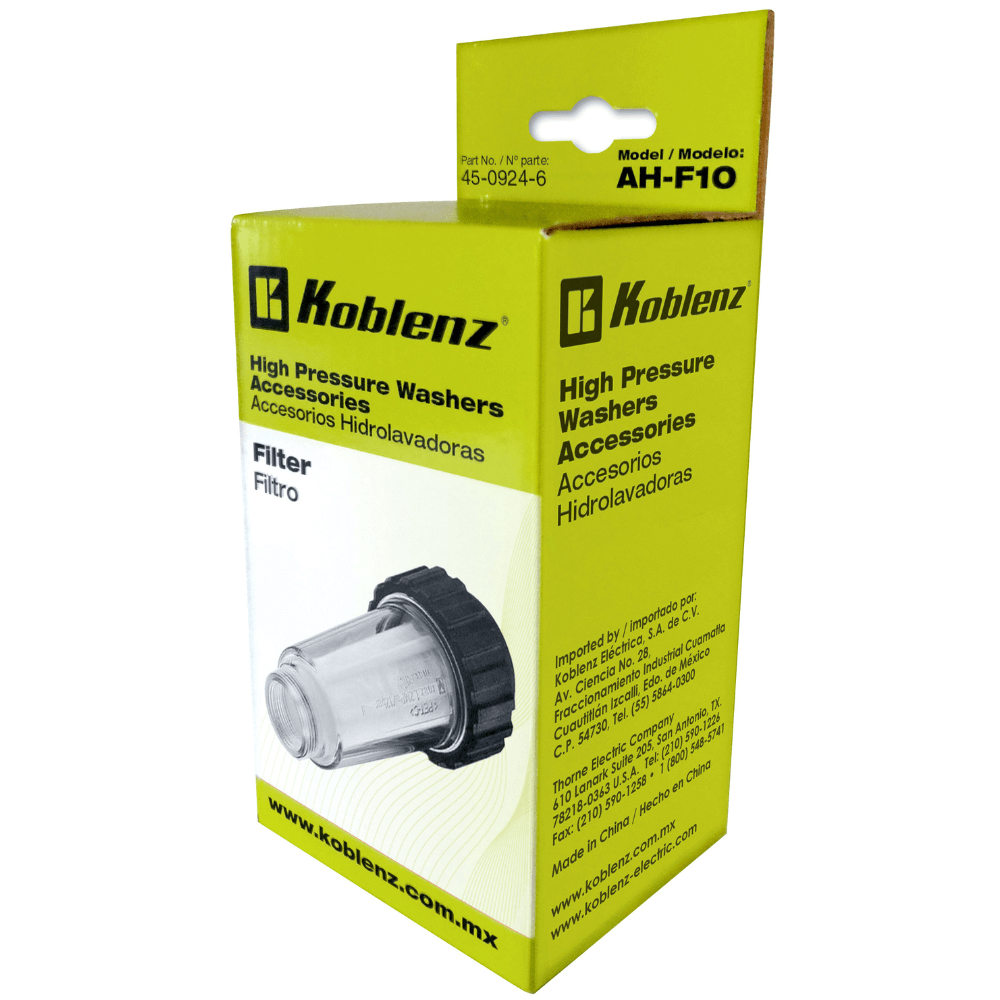 Filtro de Agua para Hidrolavadoras AH-F10 - Koblenz Electrica