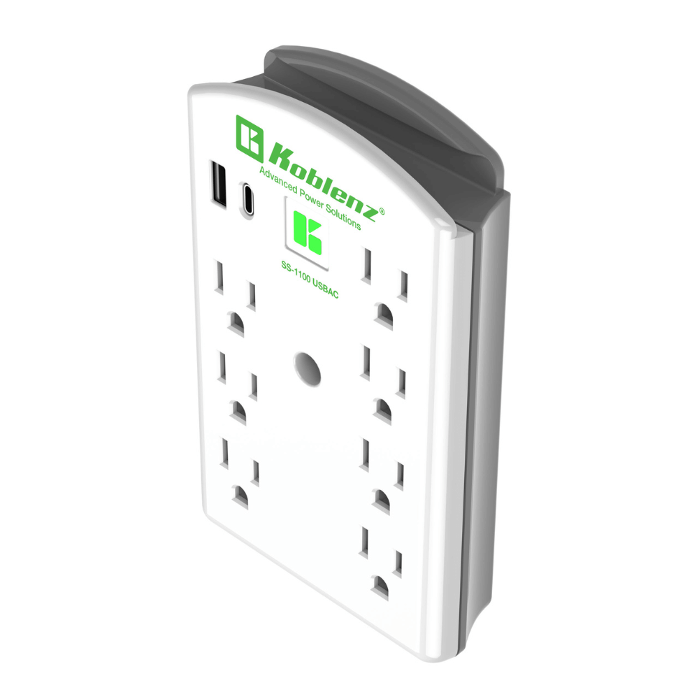 Supresor con USB-C SS-1100 USBAC - Koblenz Electrica