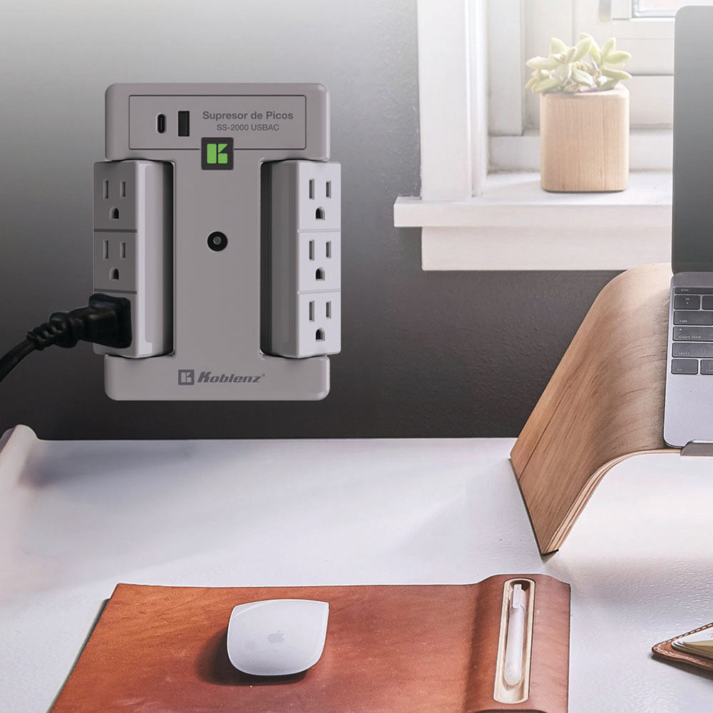 Supresor con USB-C SS-2000 USBAC