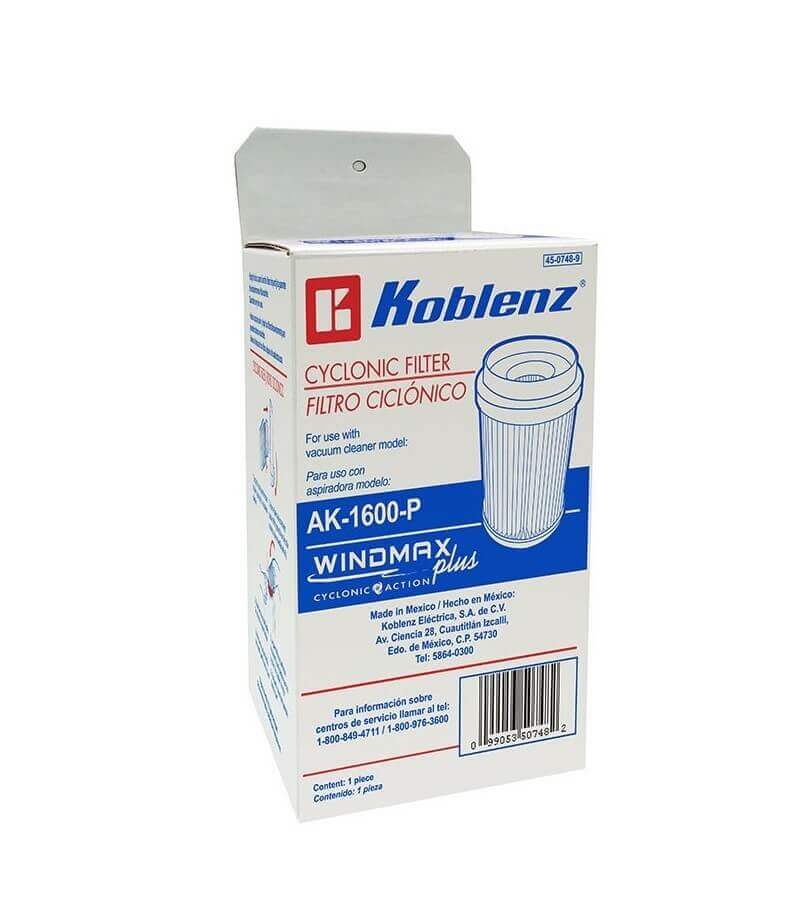 Filtro Ciclónico para Aspiradora AK-1600P - Koblenz Electrica