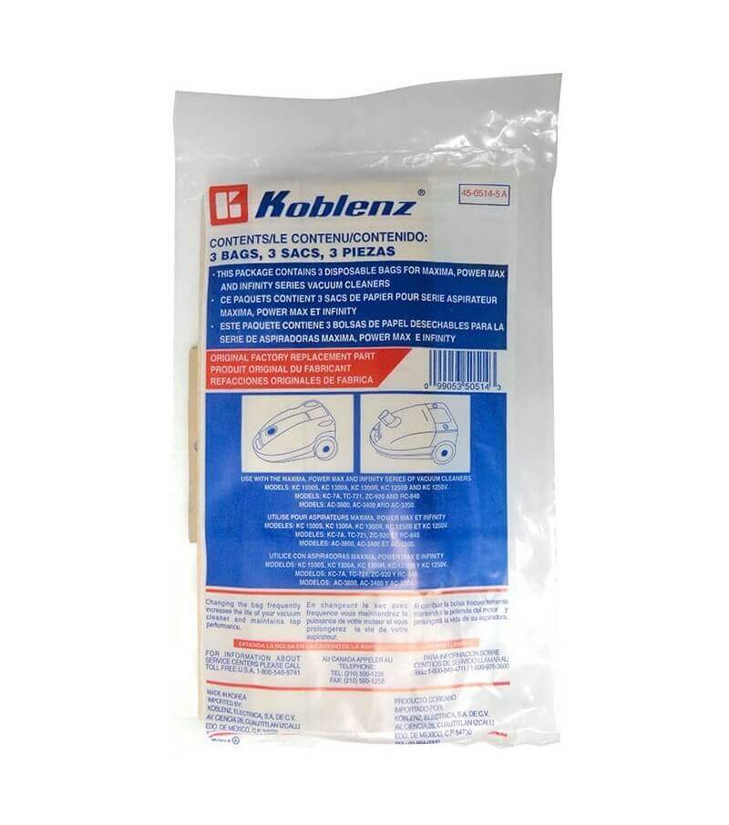 Bolsas Desechables para Línea INFINITY - Koblenz Electrica