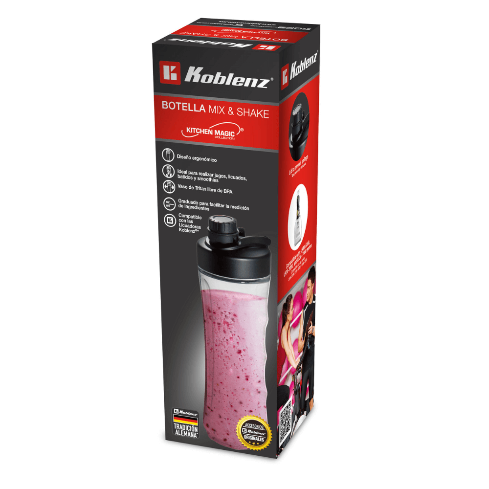 Botella Mix&Shake de 600 ml - Koblenz Electrica