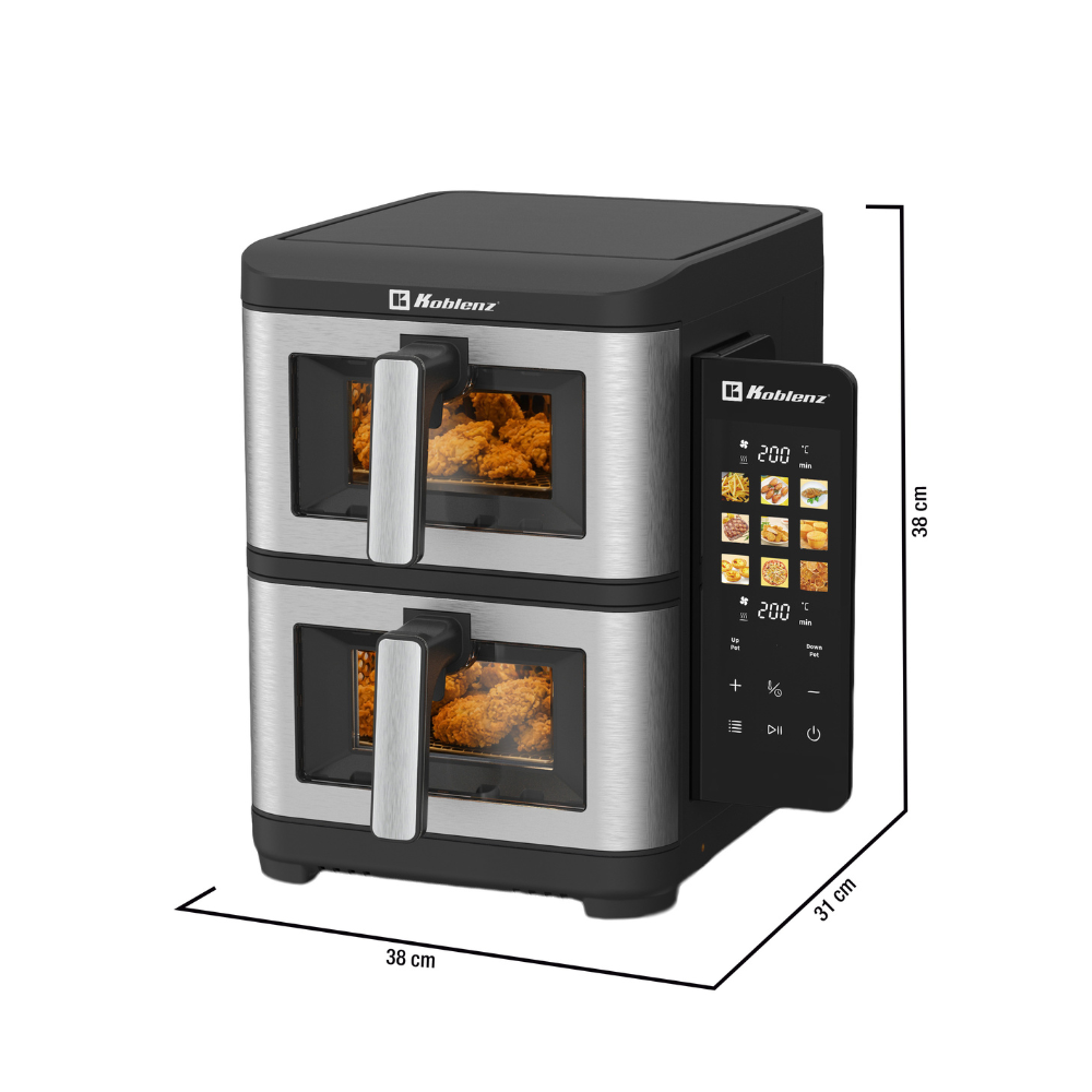 Freidora de Aire de 2 Pisos Dual Tower FAKM-1700 FV