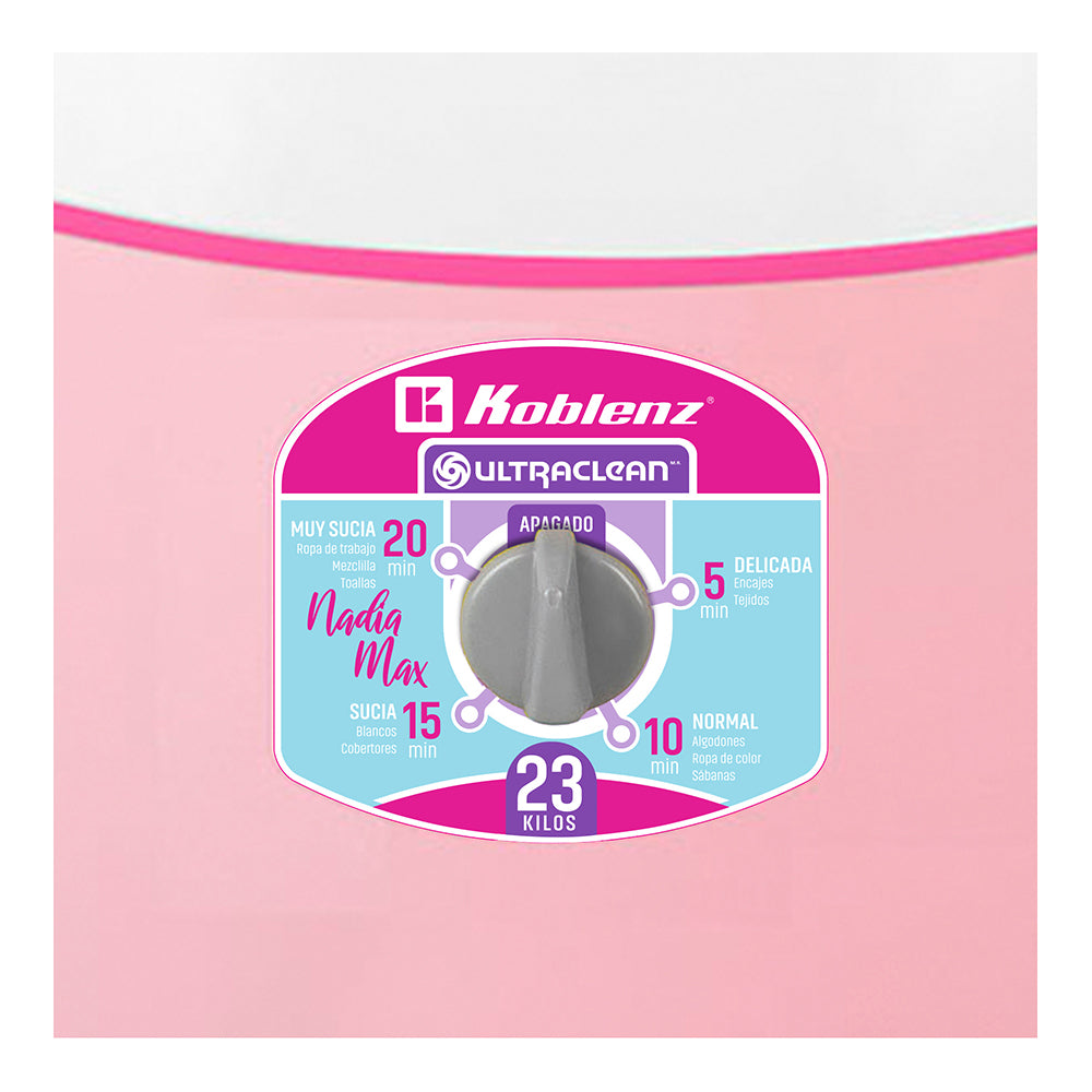 Lavadora Redonda de Polea Nadia Max LRK-2311A - Koblenz Electrica