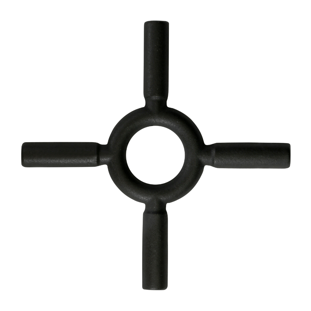 Con soporte de cruz para sartenes y ollas