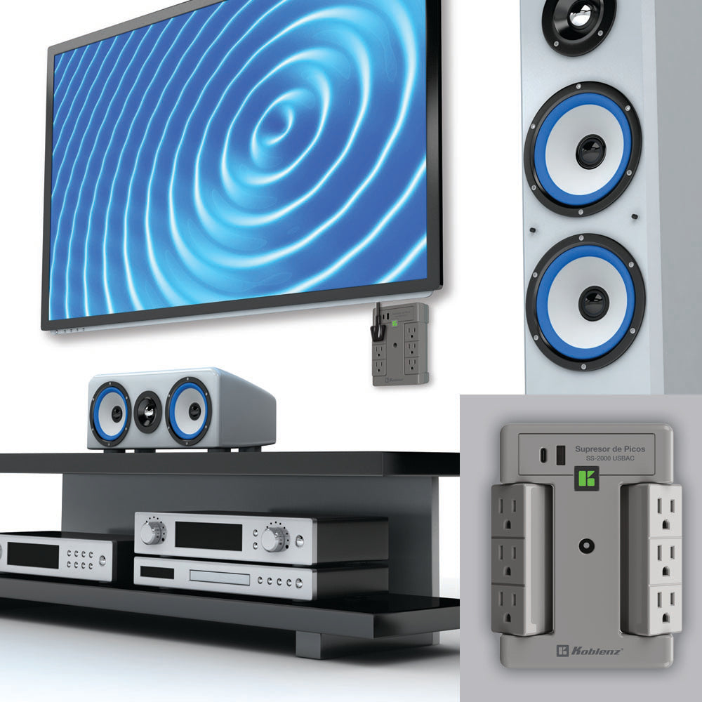 Supresor con USB-C SS-2000 USBAC